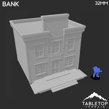 Tabletop Terrain Building Old West Bank - Wild West Building