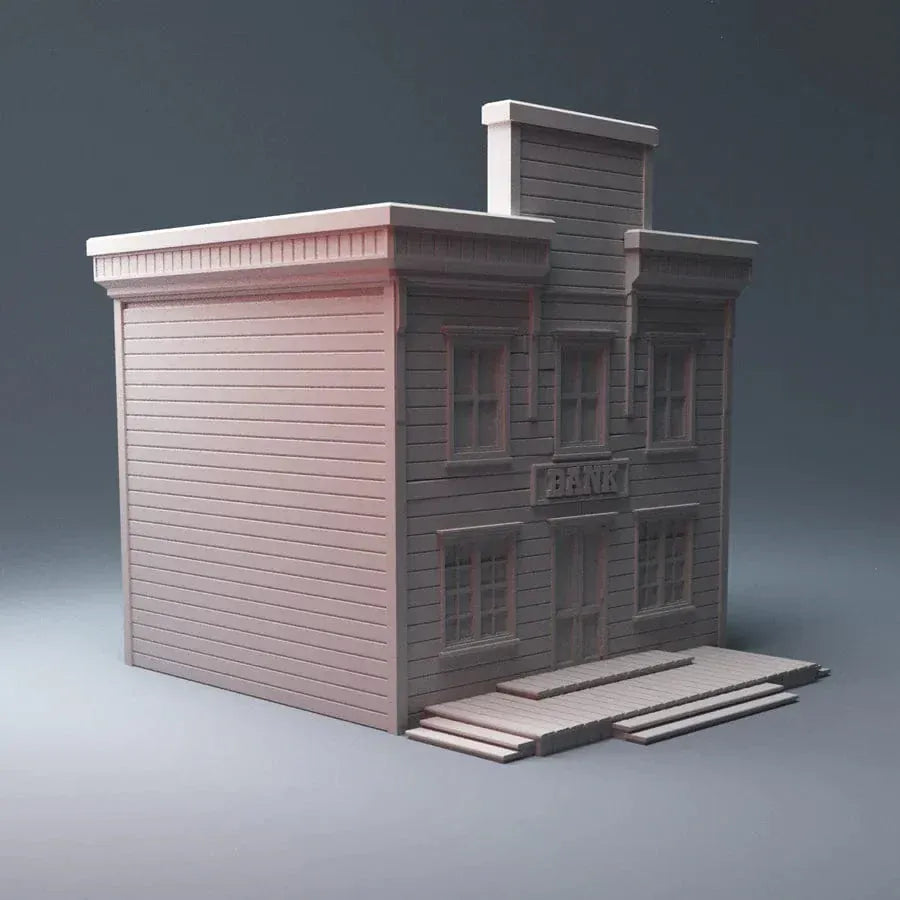 Tabletop Terrain Building Old West Bank - Wild West Building
