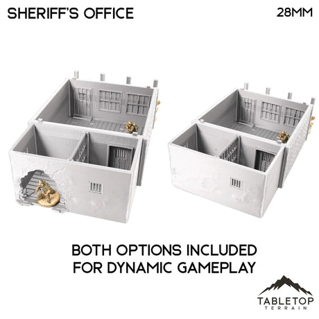 Tabletop Terrain Building Old West Sheriff's Office - Wild West Building