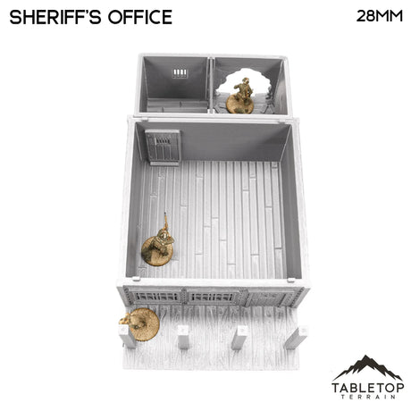 Tabletop Terrain Building Old West Sheriff's Office - Wild West Building