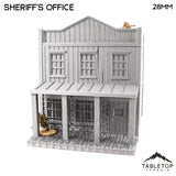 Tabletop Terrain Building Old West Sheriff's Office - Wild West Building