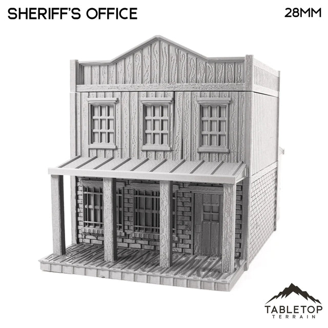 Tabletop Terrain Building Old West Sheriff's Office - Wild West Building