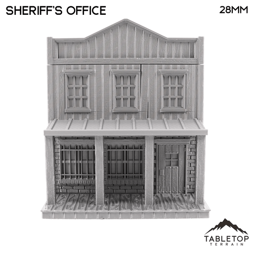 Tabletop Terrain Building Old West Sheriff's Office - Wild West Building