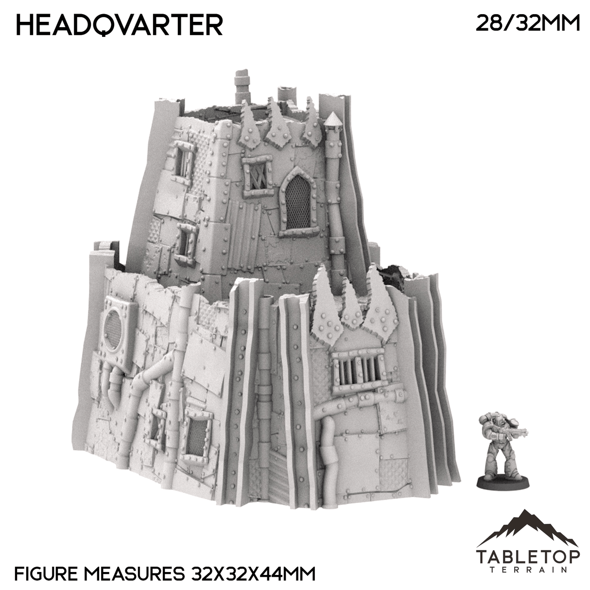 Tabletop Terrain Building Ork Headqvarter - Rivet City