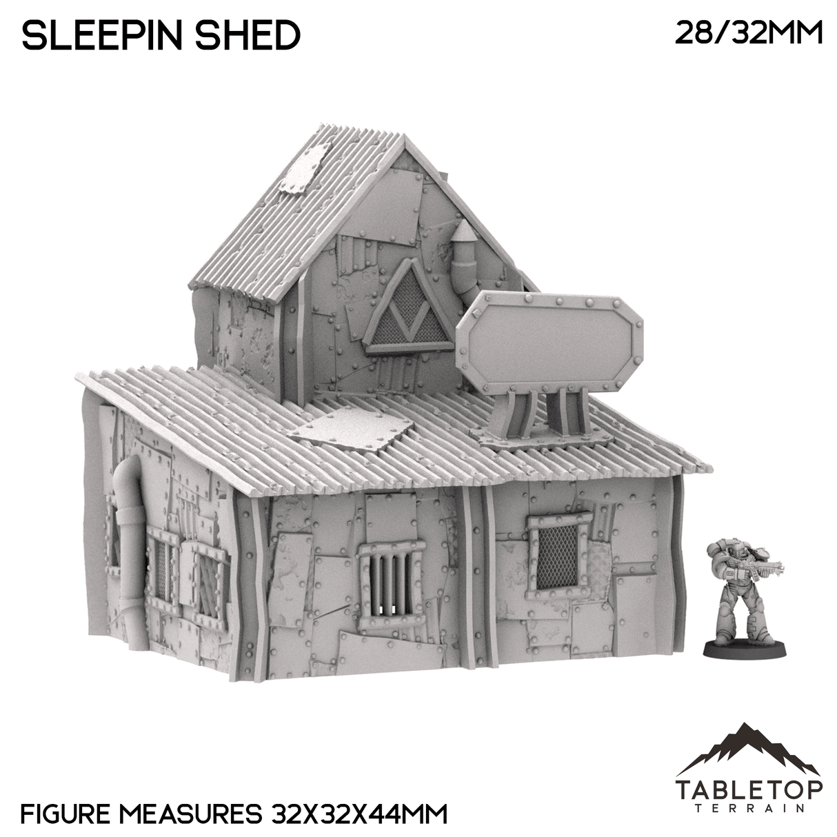 Tabletop Terrain Building Ork Sleepin Shed - Rivet City