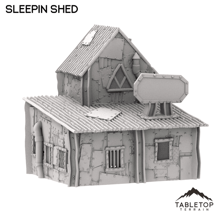 Tabletop Terrain Building Ork Sleepin Shed - Rivet City