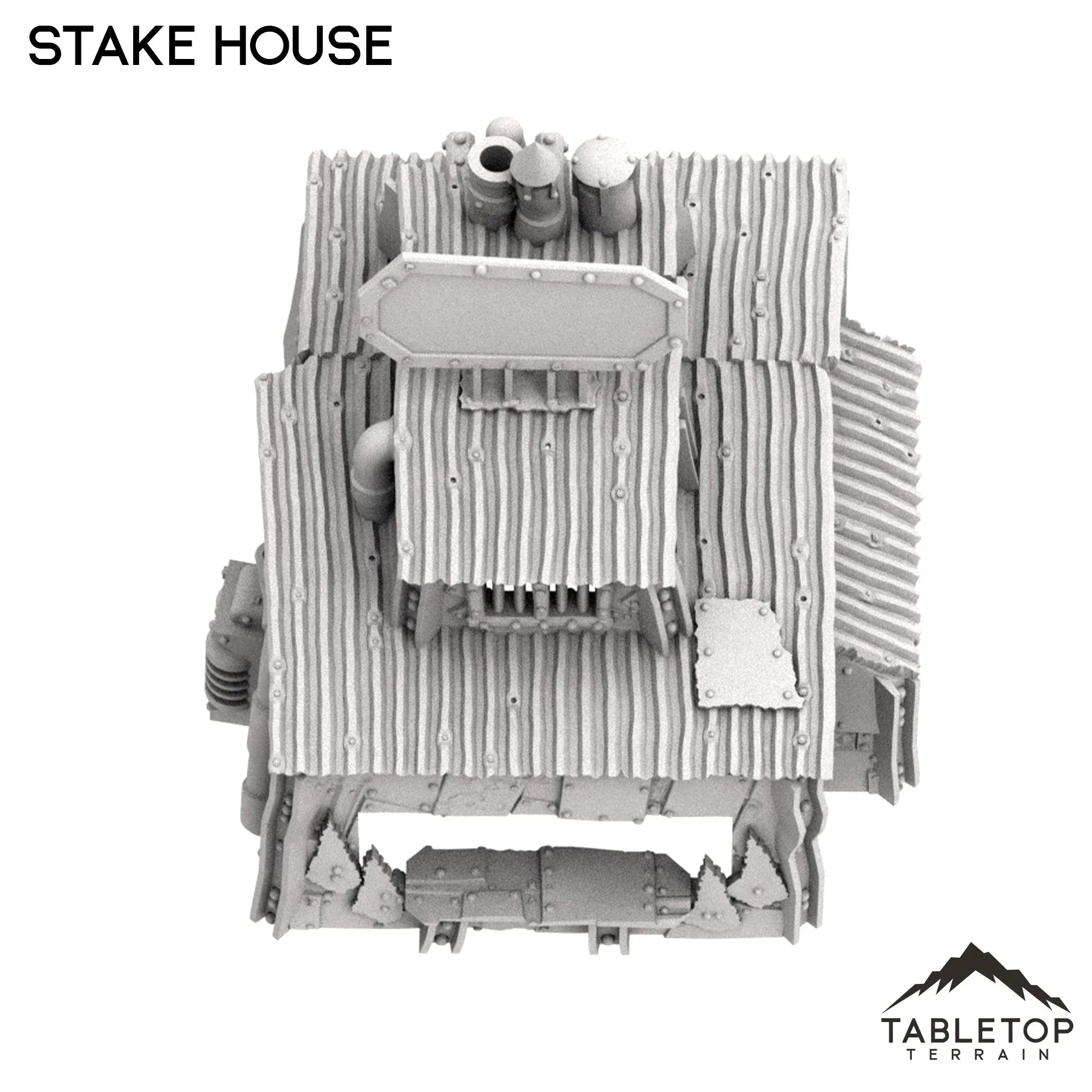 邦楽 HOUSESIDE MIND WAR Ork Stake House - Rivet City – Tabletop Terrain