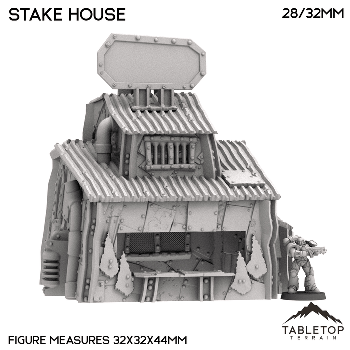 Tabletop Terrain Building Ork Stake House - Rivet City