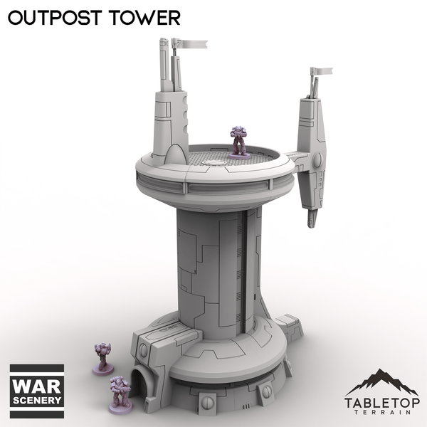 Tabletop Terrain Building Outpost Tower