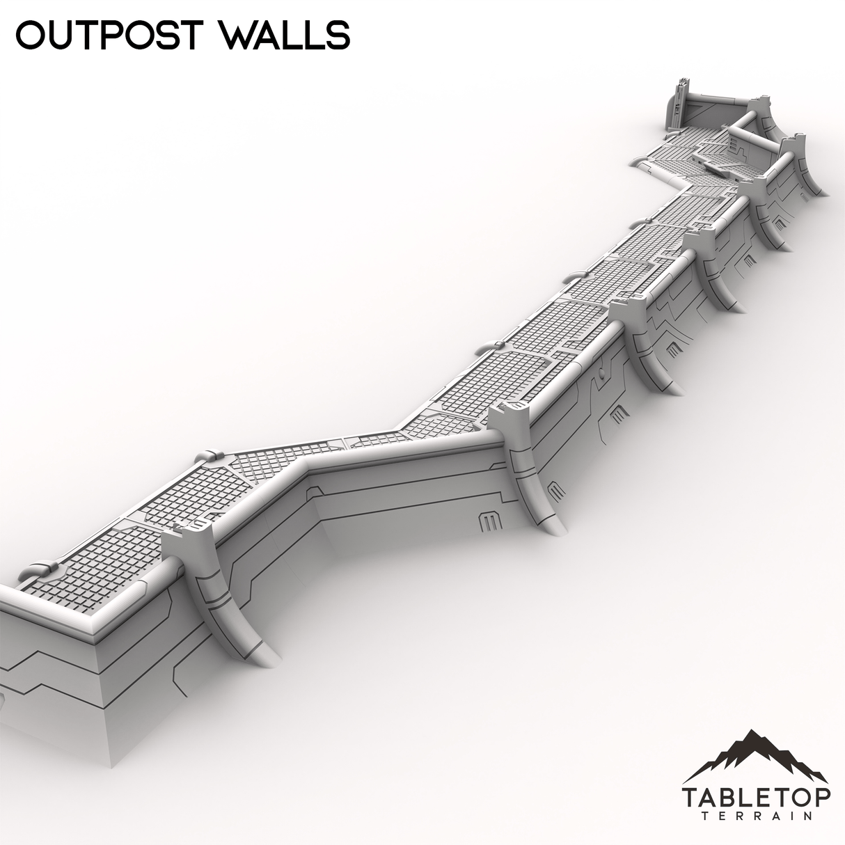 Tabletop Terrain Building Outpost Walls