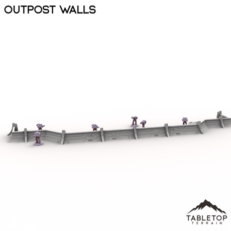 Tabletop Terrain Building Outpost Walls