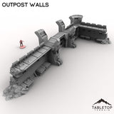 Tabletop Terrain Building Outpost Walls
