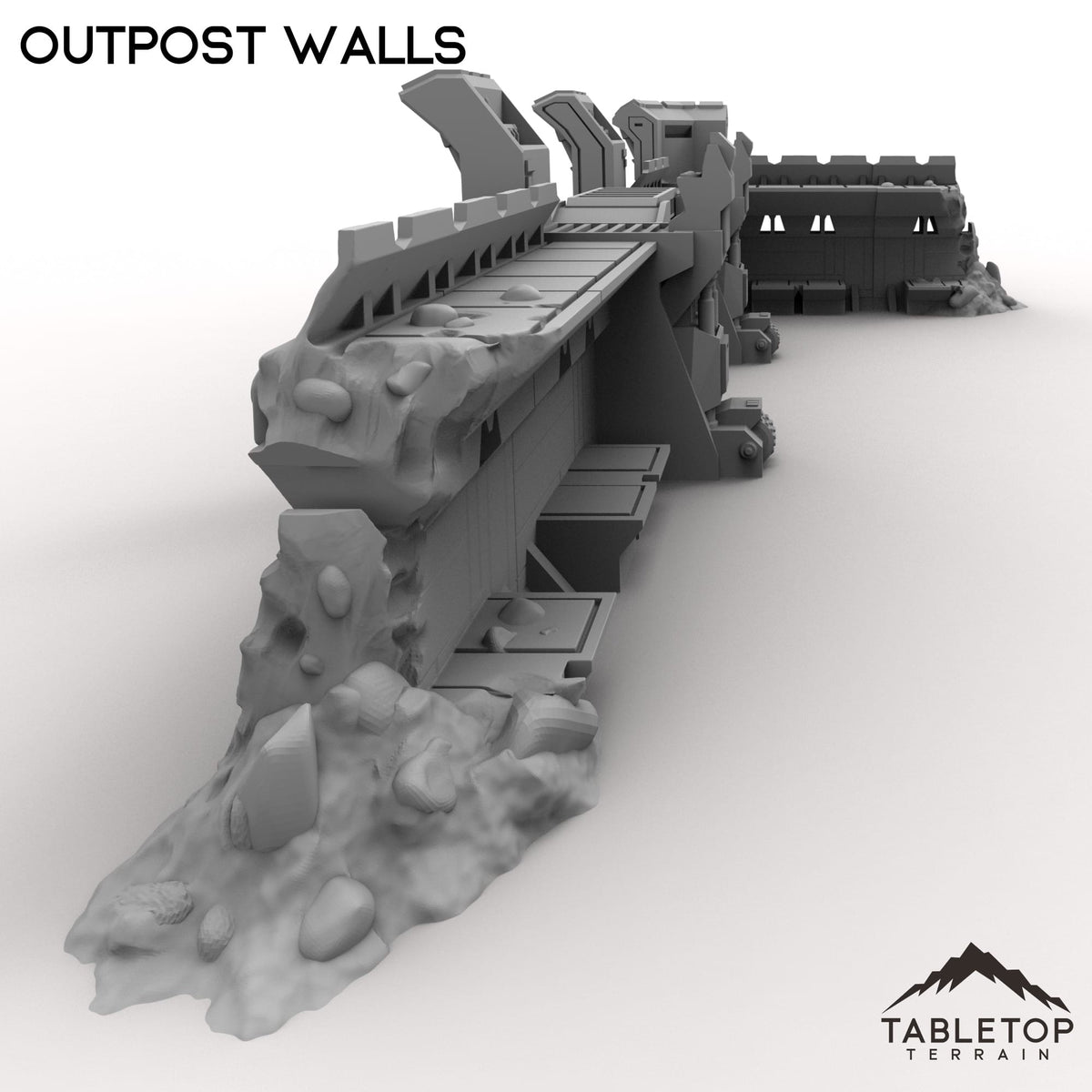 Tabletop Terrain Building Outpost Walls