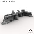Tabletop Terrain Building Outpost Walls