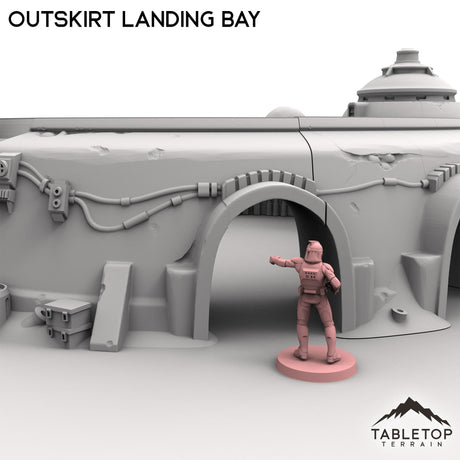 Tabletop Terrain Building Outskirt Landing Bay