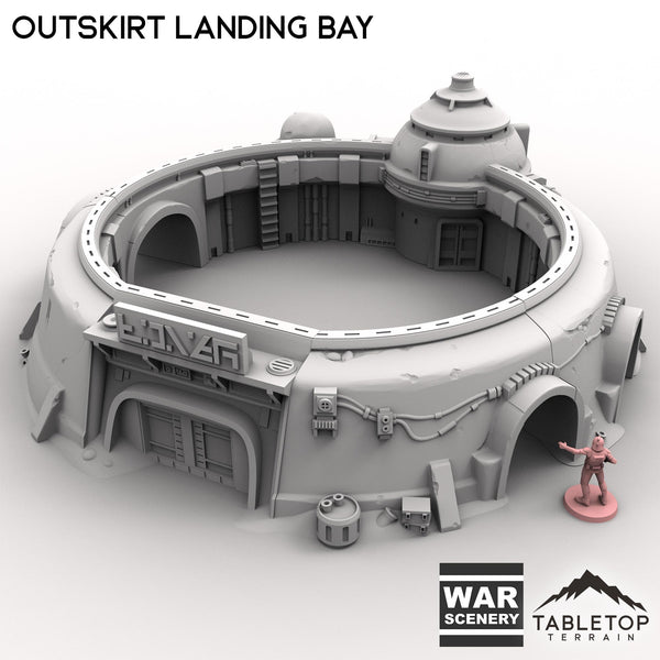 Tabletop Terrain Building Outskirt Landing Bay