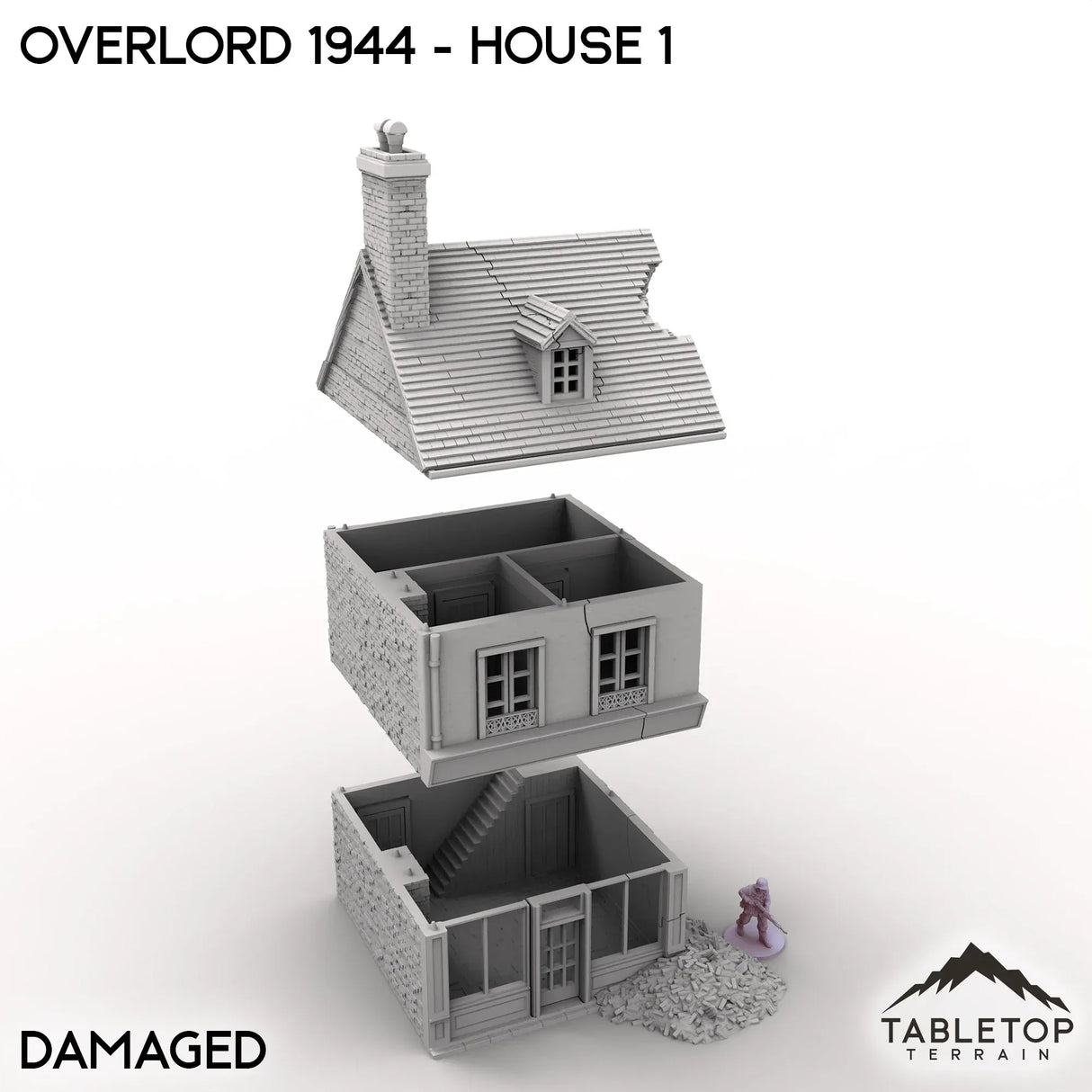 Tabletop Terrain Building Overlord 1944 - House 1