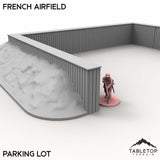 Tabletop Terrain Building Parking Lot / 32mm French Airfield
