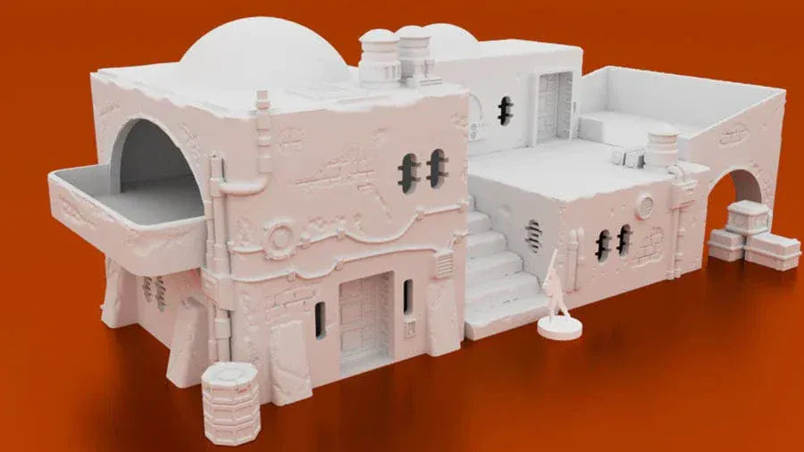 Tabletop Terrain Building Pilgrim City Compound House E - Star Wars Legion Shatterpoint Building