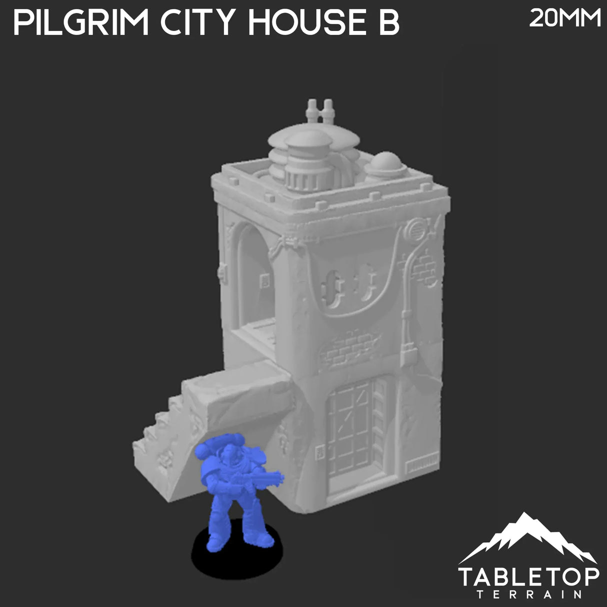 Tabletop Terrain Building Pilgrim City House B - Star Wars Legion Shatterpoint Building