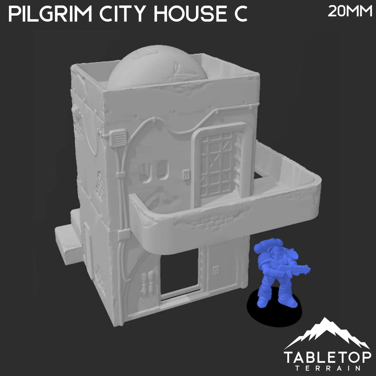 Tabletop Terrain Building Pilgrim City House C - Star Wars Legion Shatterpoint Building