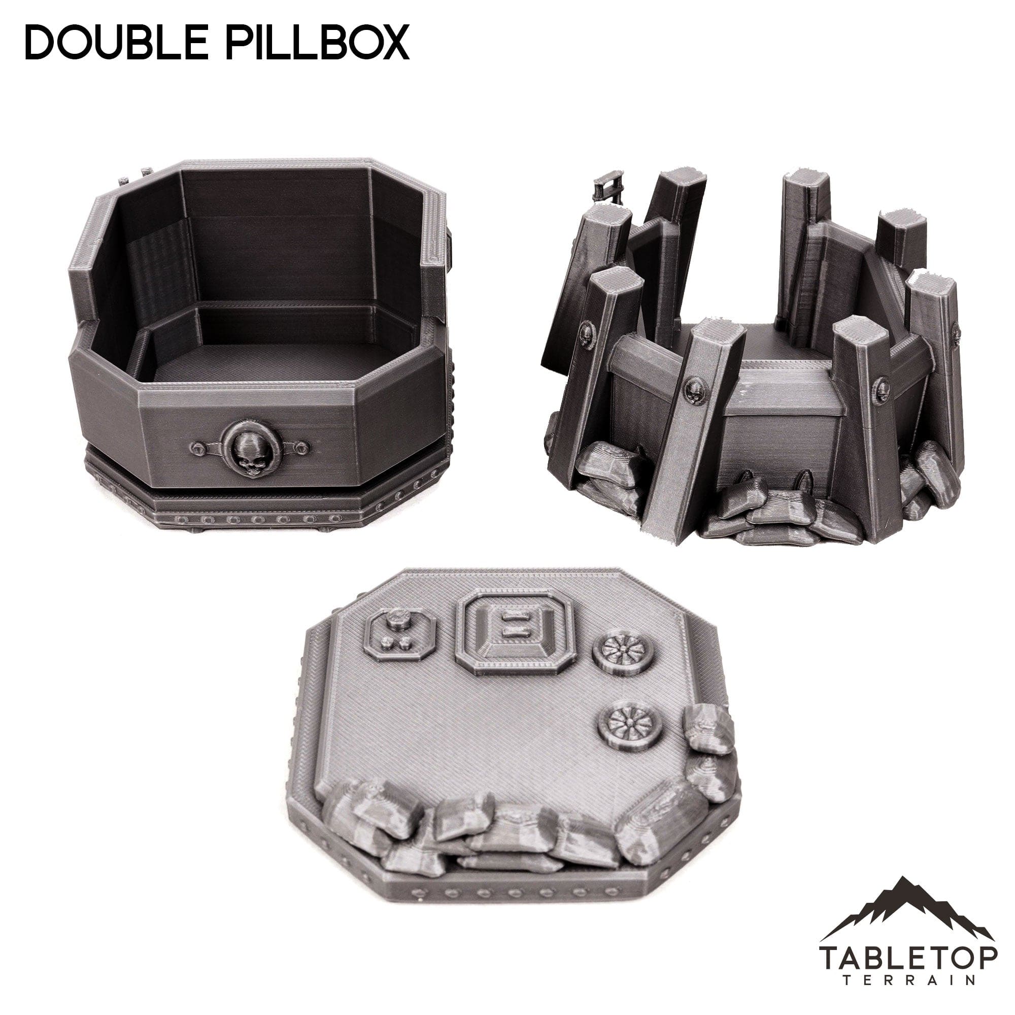 Pillbox & Double Pillbox – Tabletop Terrain