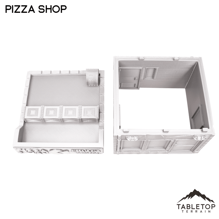 Tabletop Terrain Building Pizza Shop - Marvel Crisis Protocol Building