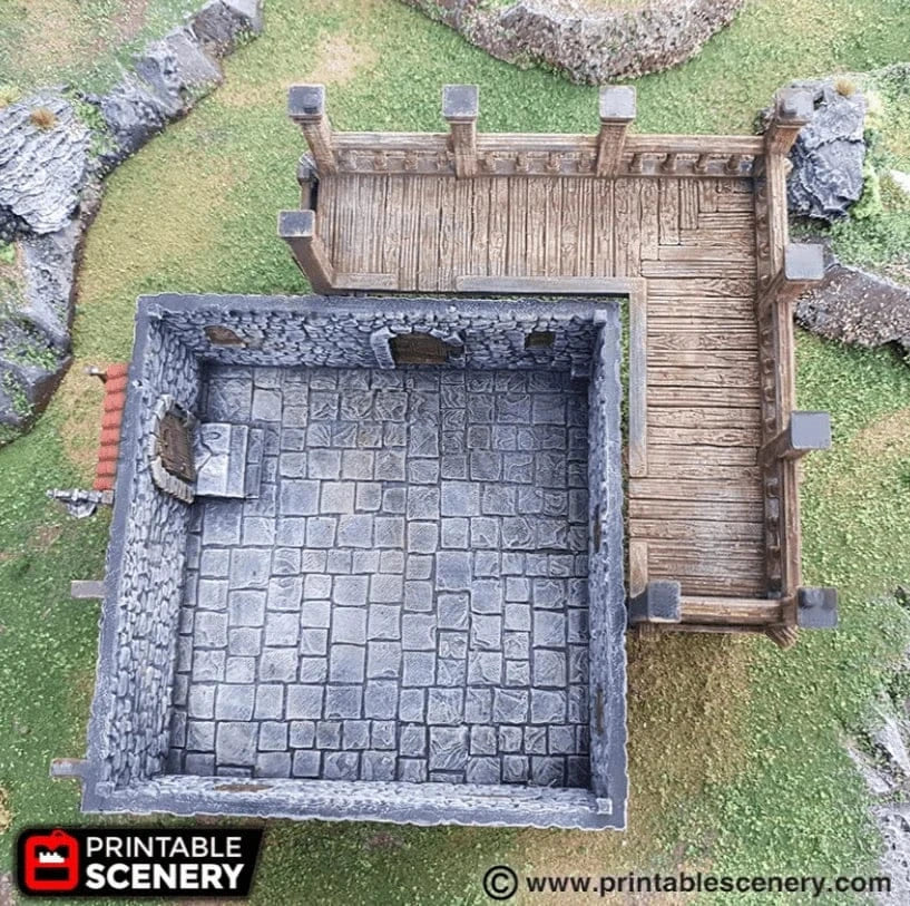 Tabletop Terrain Building Port Tavern - Fantasy Building