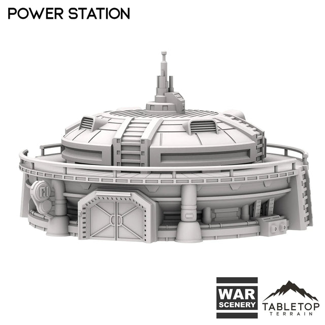 Tabletop Terrain Building Power Station - Futuristic City