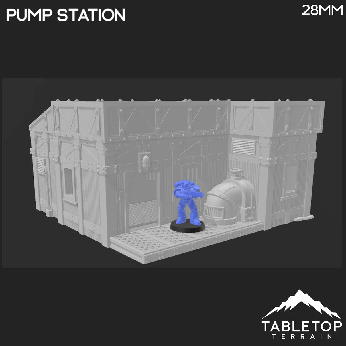 Tabletop Terrain Building Pump Station - Grimdark UnderNidus Building