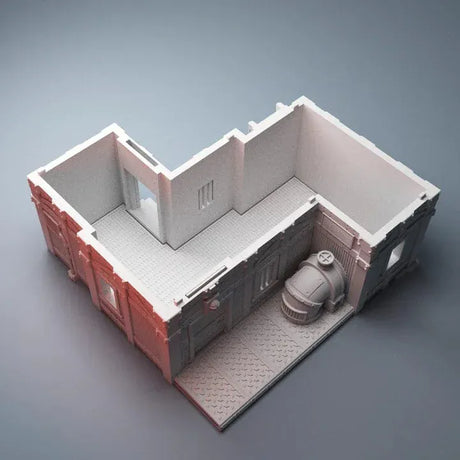 Tabletop Terrain Building Pump Station - Grimdark UnderNidus Building