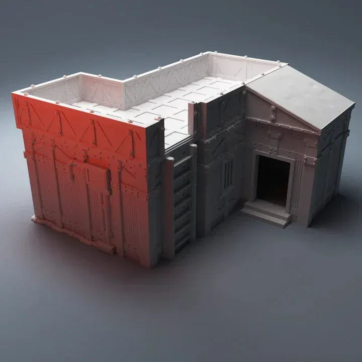 Tabletop Terrain Building Pump Station - Grimdark UnderNidus Building