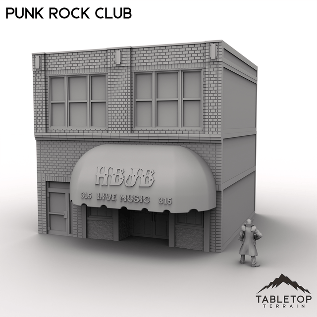 Tabletop Terrain Building Punk Rock Club