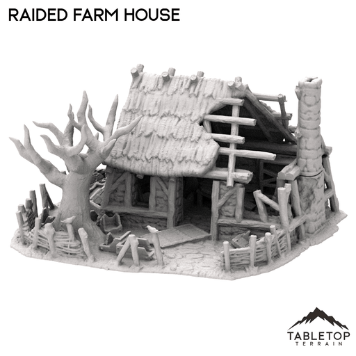 Tabletop Terrain Building Raided Farm House