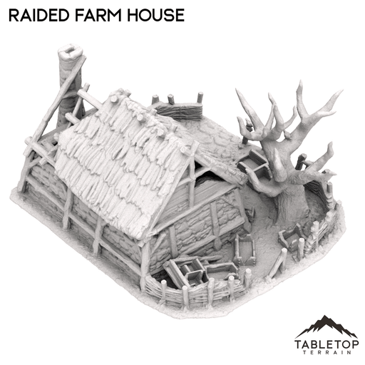 Tabletop Terrain Building Raided Farm House