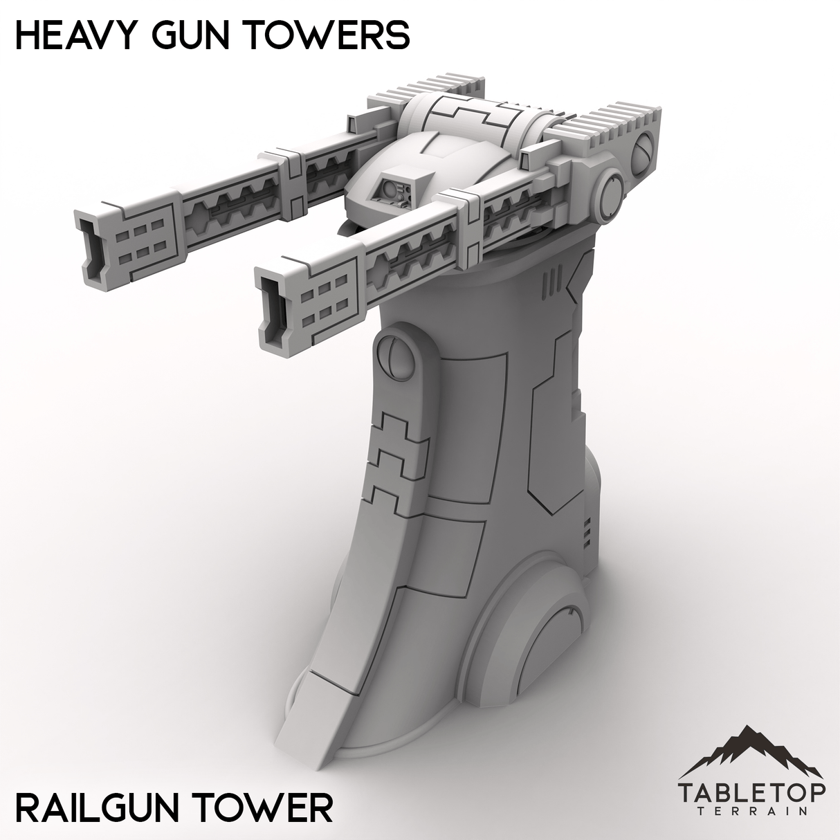 Tabletop Terrain Building Railgun / 32mm Heavy Gun Towers