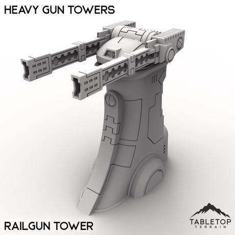 Tabletop Terrain Building Railgun / 32mm Heavy Gun Towers