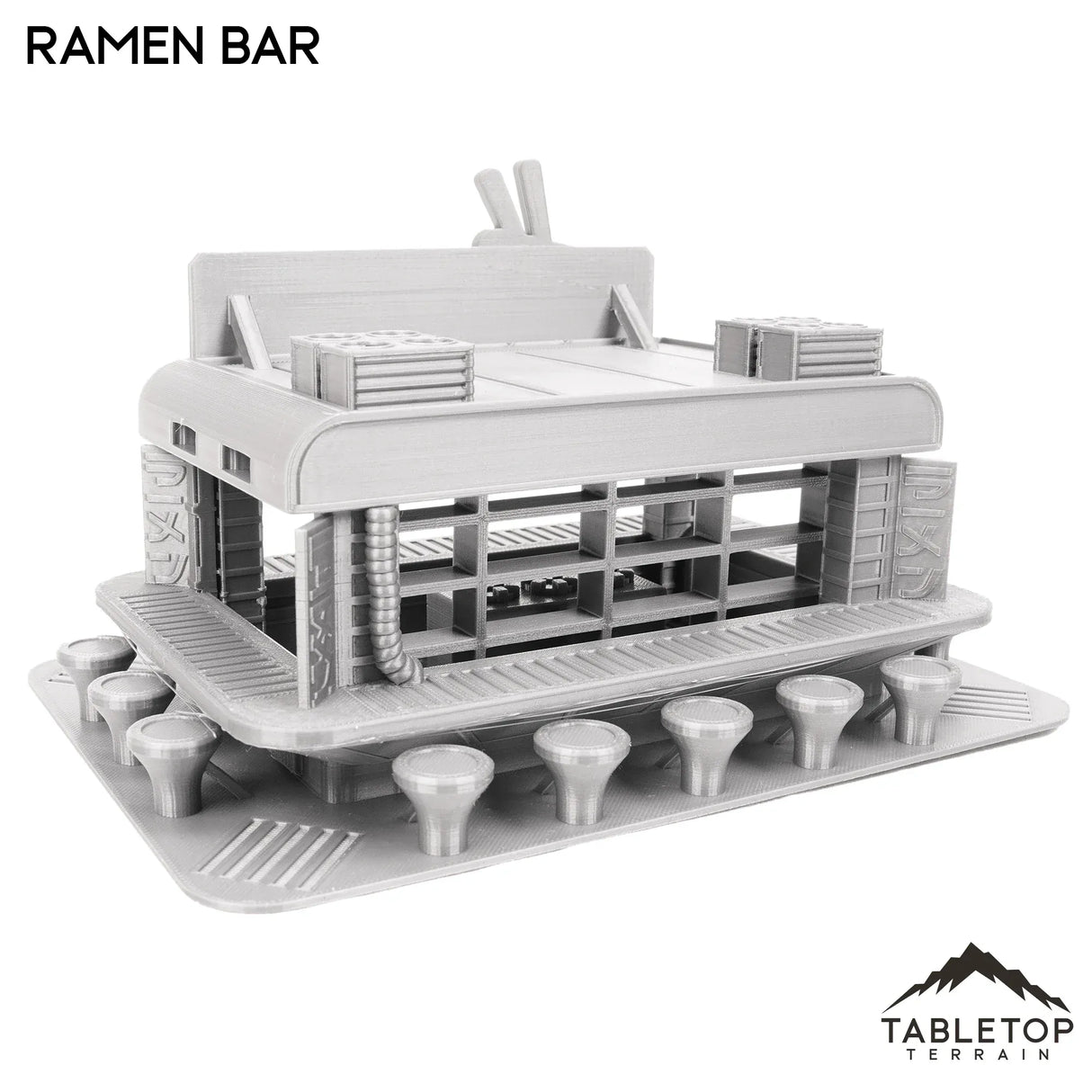 Tabletop Terrain Building Ramen Bar - Cyberpunk Building