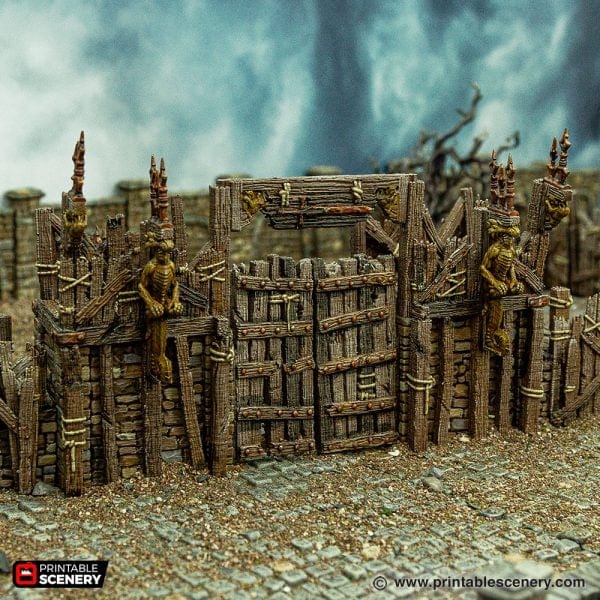 Tabletop Terrain Building Ramshackle Gates