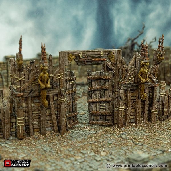 Tabletop Terrain Building Ramshackle Gates