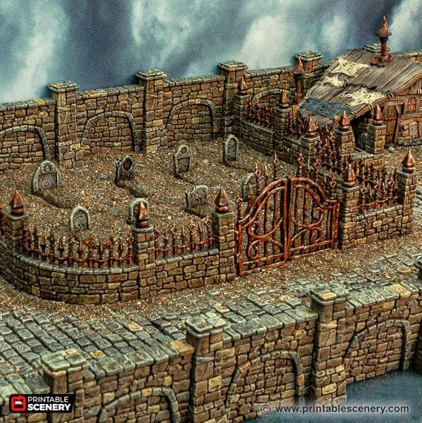 Tabletop Terrain Building Ramshackle Graveyard