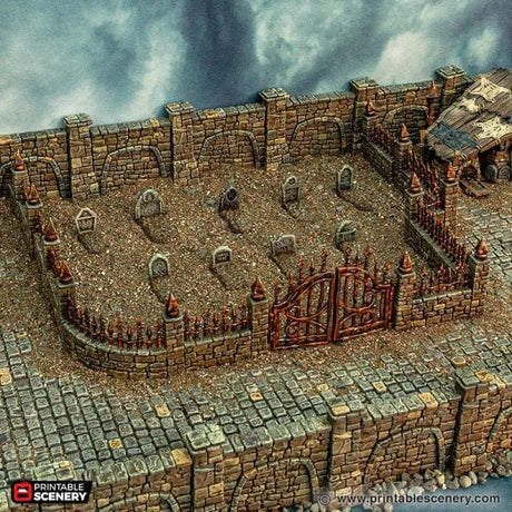 Tabletop Terrain Building Ramshackle Graveyard