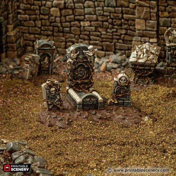 Tabletop Terrain Building Ramshackle Tombstones