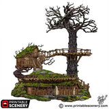 Tabletop Terrain Building Ranger Barracks - Rise of the Halflings - Fantasy Building