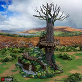 Tabletop Terrain Building Ranger Barracks - Rise of the Halflings - Fantasy Building