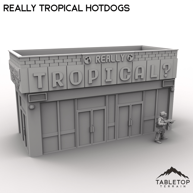 Tabletop Terrain Building Really Tropical Hotdogs