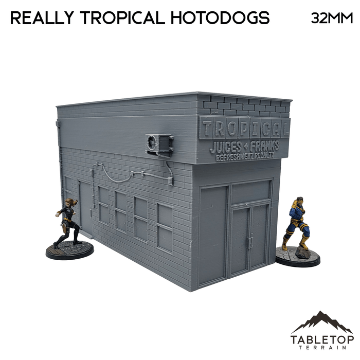 Tabletop Terrain Building Really Tropical Hotdogs - Marvel Crisis Protocol Building
