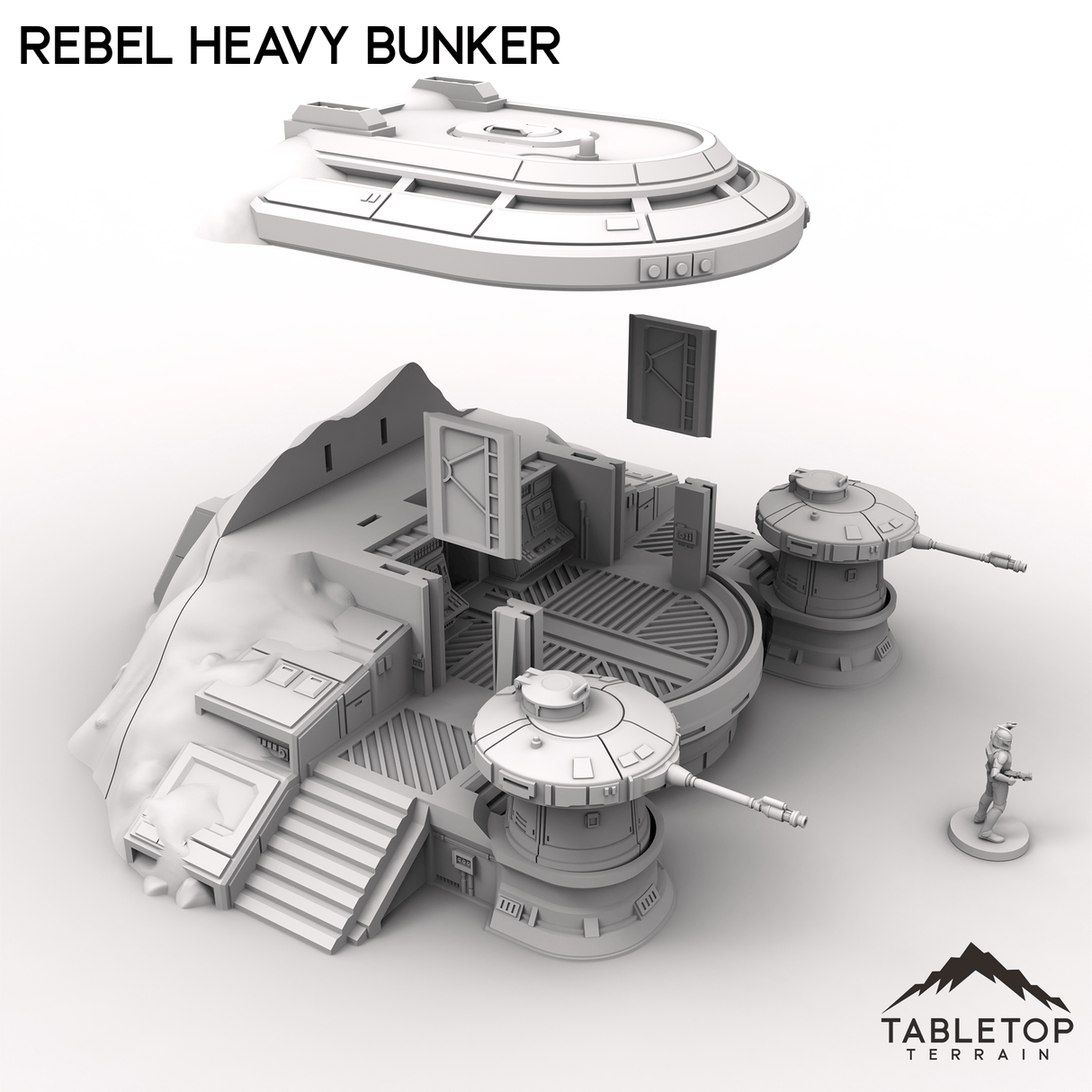 Tabletop Terrain Building Rebel Heavy Bunker