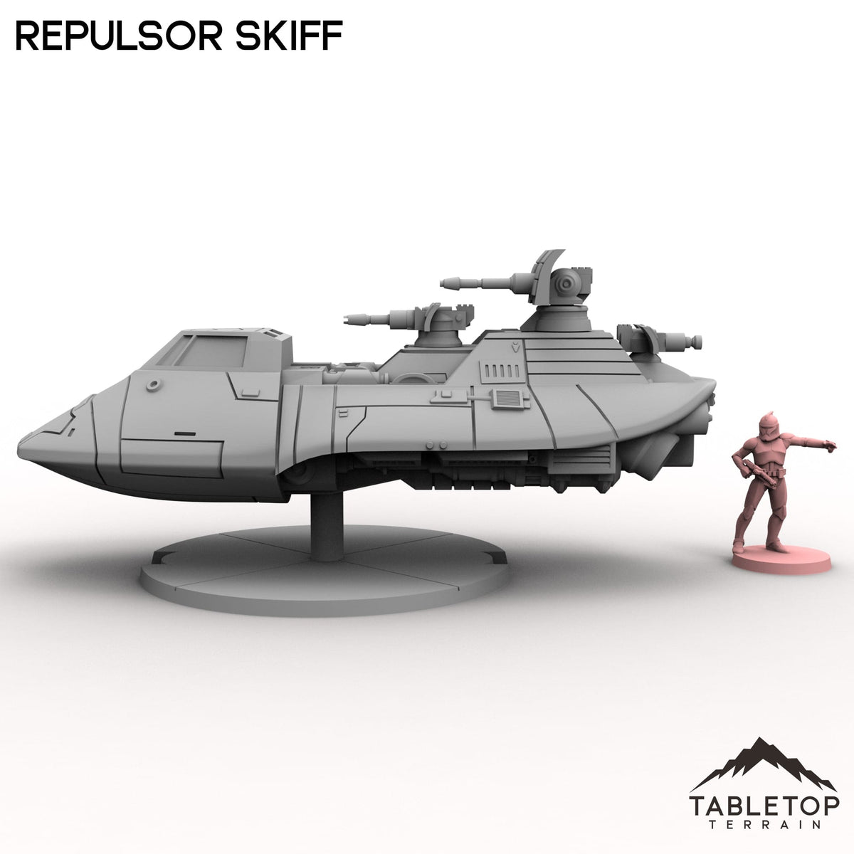 Tabletop Terrain Building Repulsor Skiff