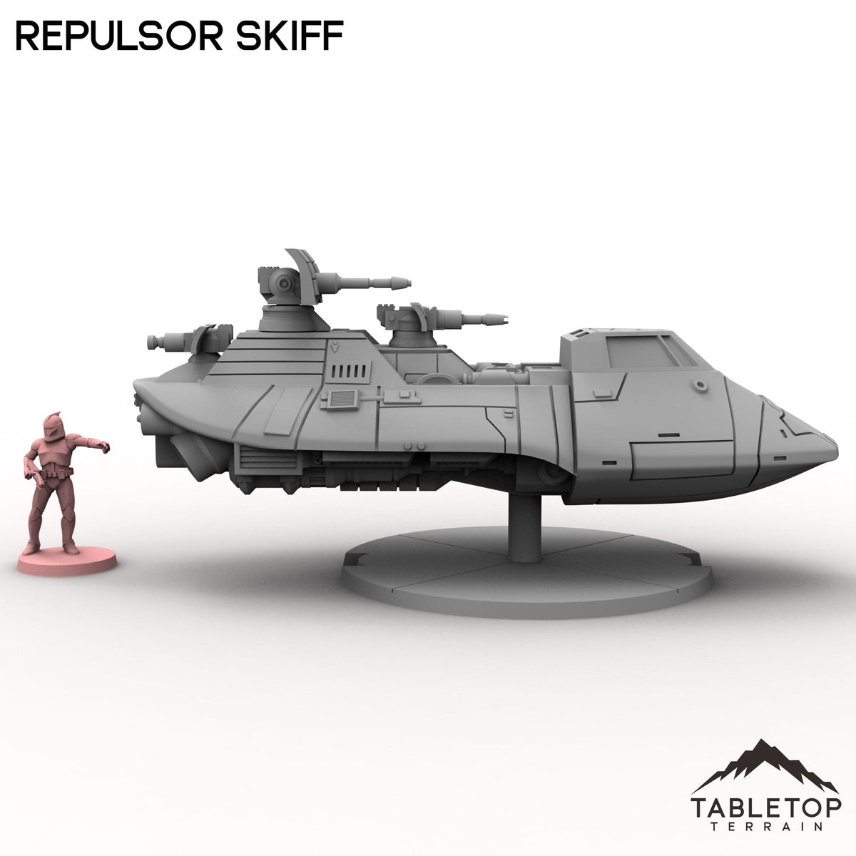 Tabletop Terrain Building Repulsor Skiff
